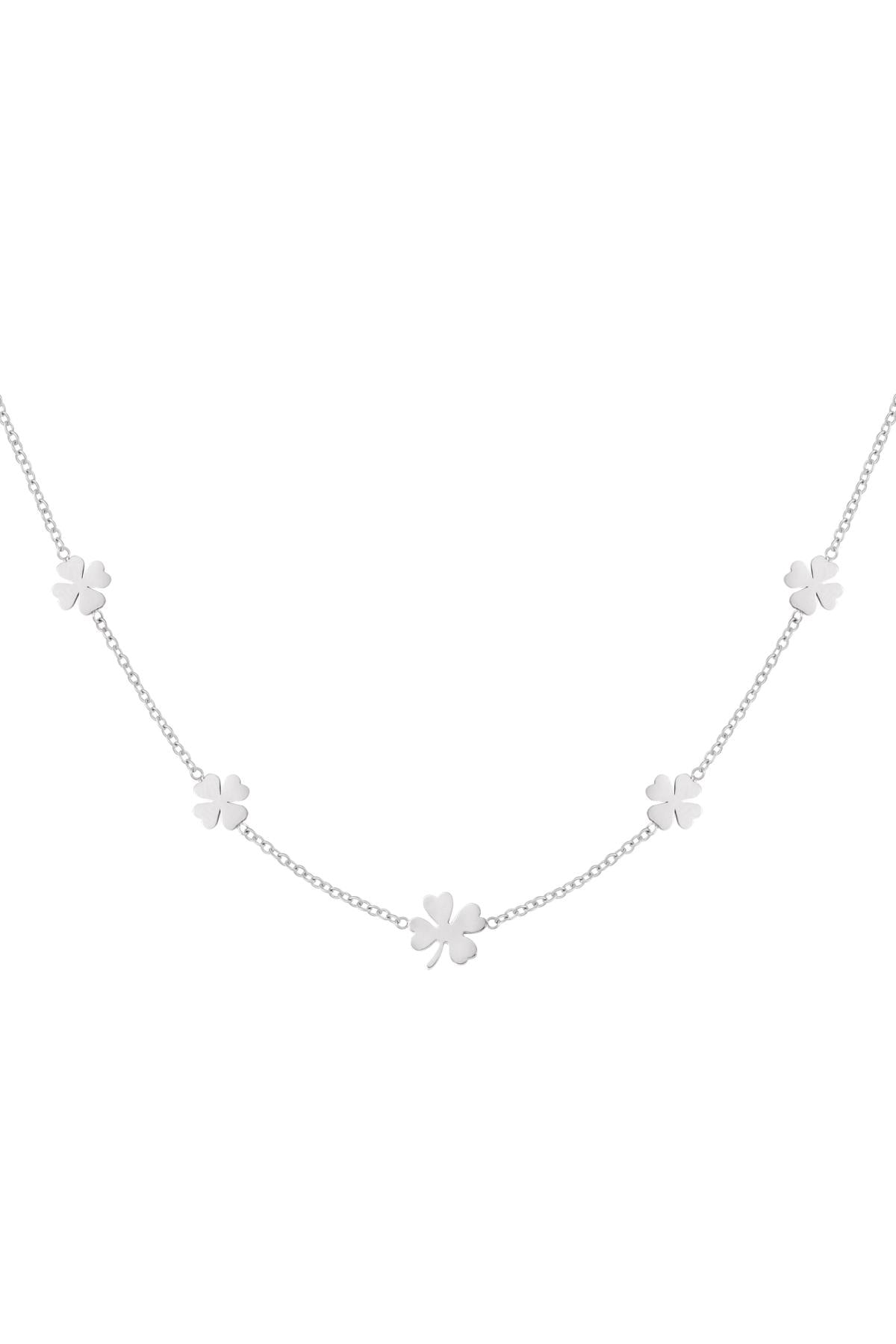 5 Clover necklace - Silver