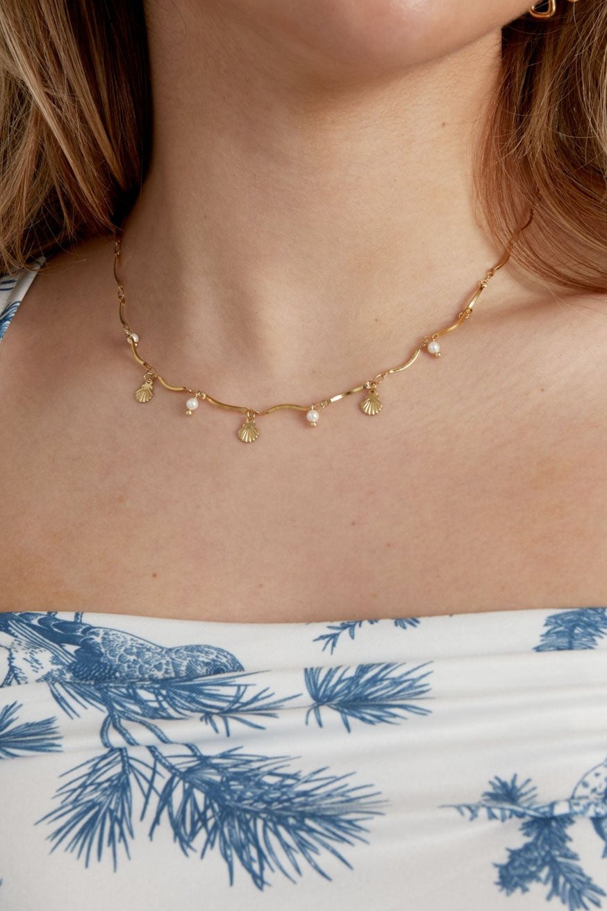 Beach Waves necklace - Gold