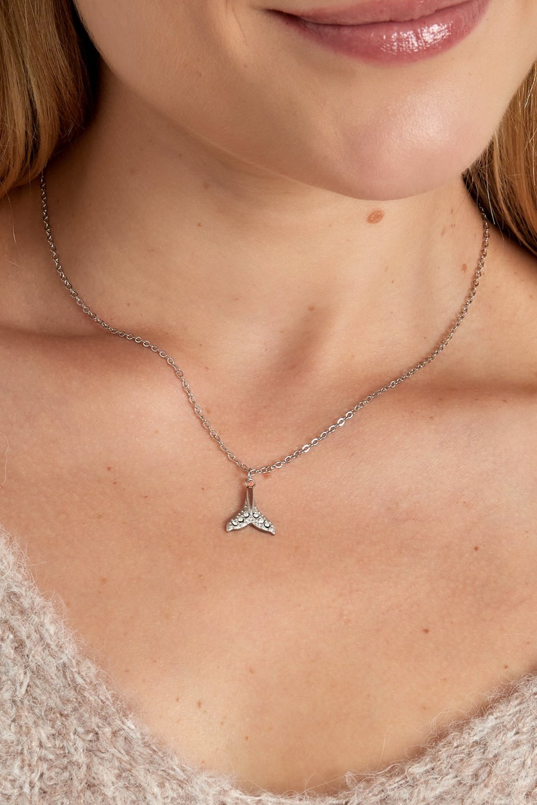 Walvis ketting - Zilver