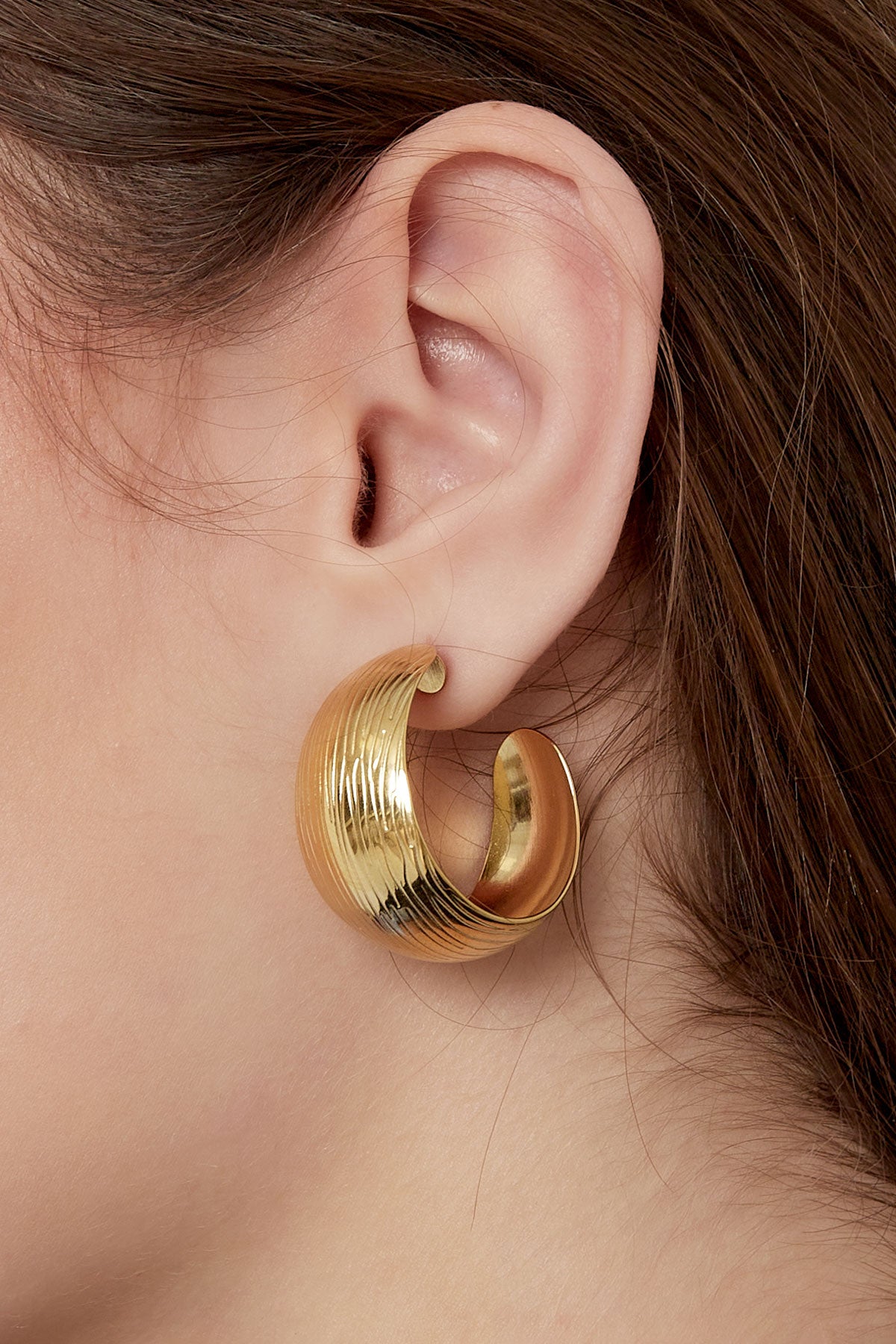 Chunky Hoops - Goud