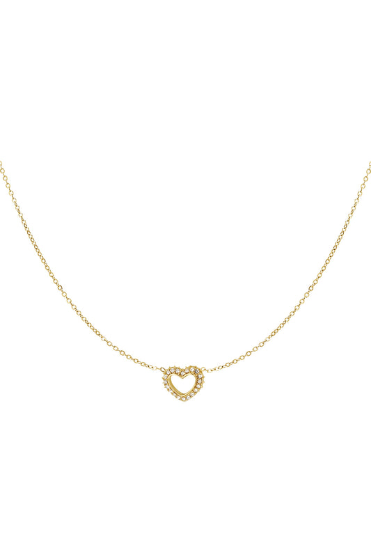 Shiny Heart ketting - Goud