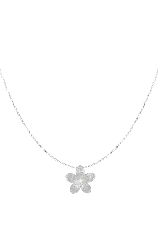 Blossom Burst ketting - Zilver