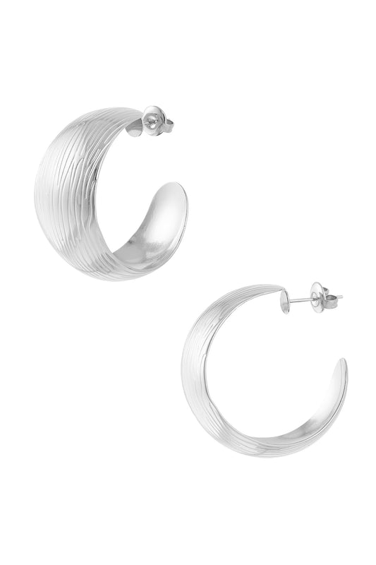 Chunky Hoops - Zilver