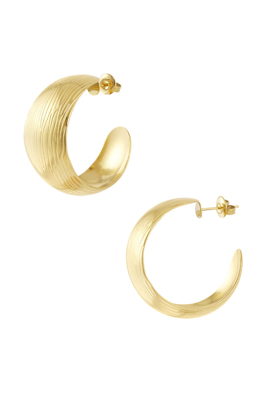 Chunky Hoops - Goud