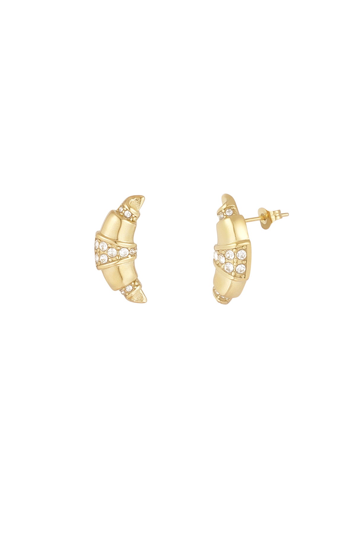 Croissant earrings - Gold